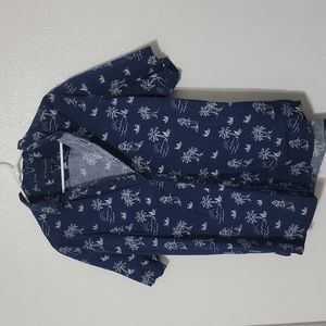 No Boundaries Mens XL Blue Casual Button Down Shirt